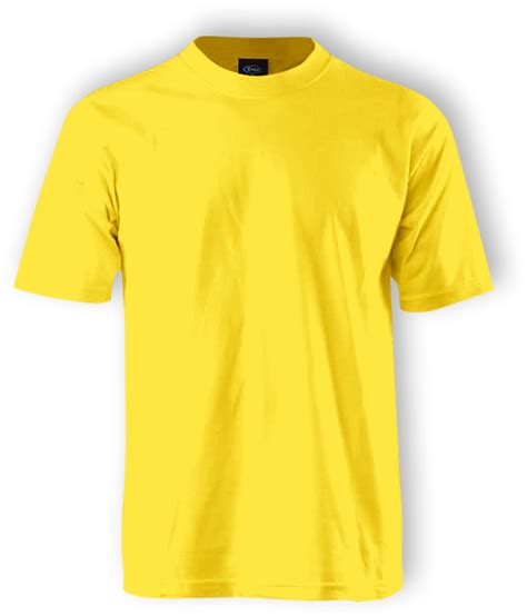 Yellow Shirt Plain T Shirt Front And Back Yellow Png Download