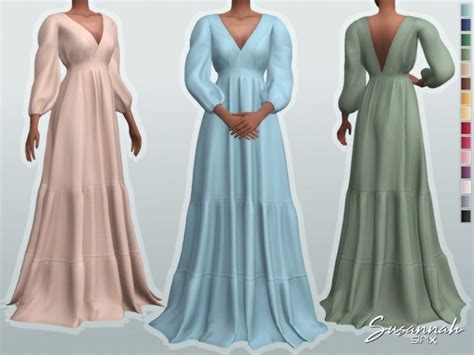 Susannah Dress By Sifix At Tsr Sims 4 Updates