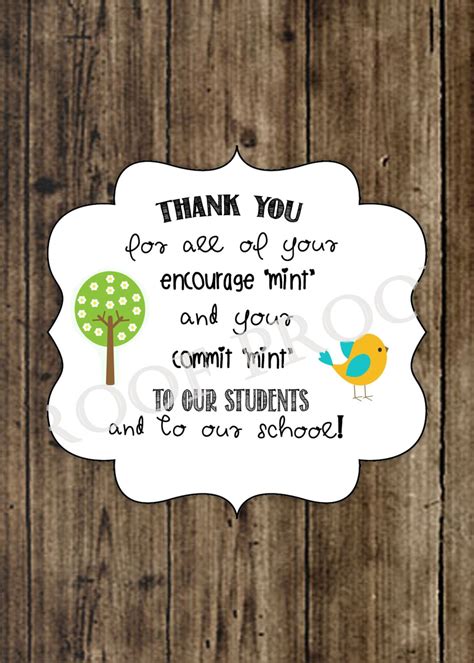 Thank You Teachers For Commitment Encouragement Mint T