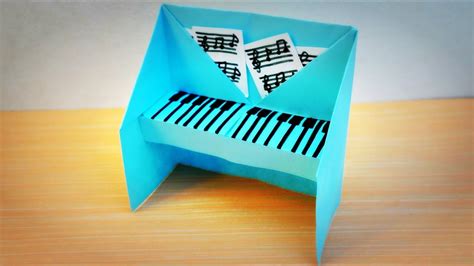 Diy Easy Origami Tutorial How To Make A Paper Piano Maison Zizou