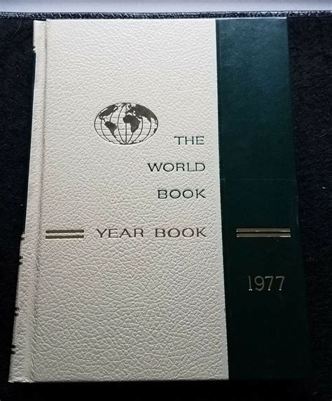 1977 The World Book Year Book Hardcover Take A Look Back At Events