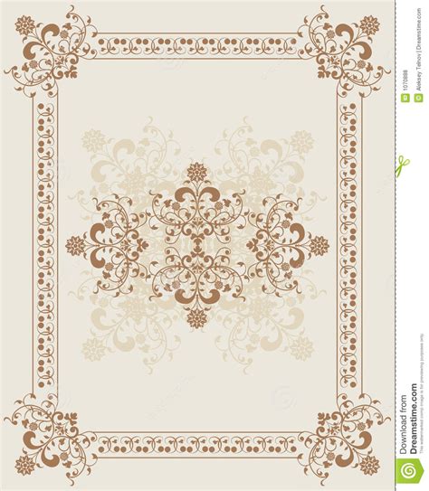 Download Element For Design, Flower Frame, Vector Stock Vector - Illustration of abstract, invitation ...