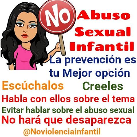 NO VIOLENCIA INFANTIL El Abuso Sexual Infantil NO Tiene Justificacion