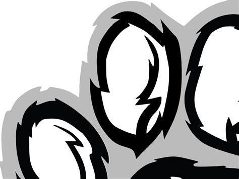 Black Pawn Svg Clip Arts Wildcat Paw Print Png Download Full Size