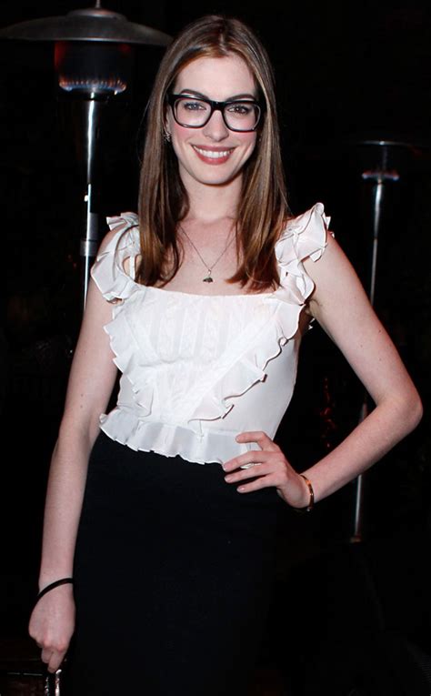 Anne Hathaway From Celebs Are Gorgeous In Glasses E News