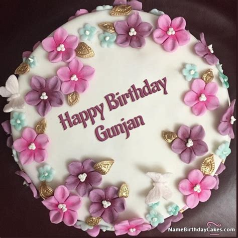 Happy Birthday Gunjan Cakes Cards Wishes