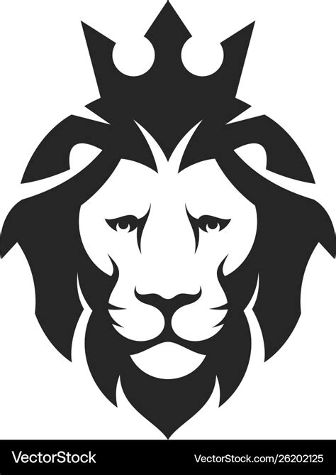 Lion With A Crown Vector
