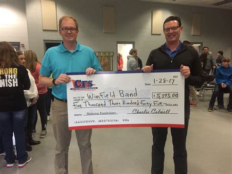 Pin By Custom Fundraising Solutions On Big Check Pictures Winfield Fundraising Memo
