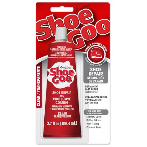 shoe goo clear 3 7 fl oz specialty adhesive for fabric shoes metal vinyl glass plastic