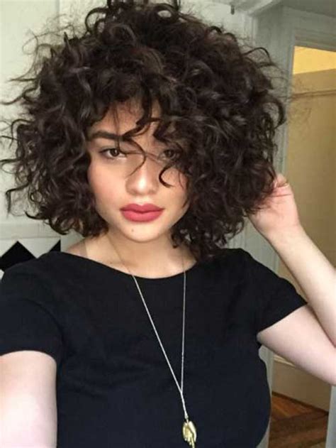 20 Curly Short Hairstyles For Pretty Ladies Crazyforus