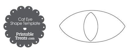 Printable eyes nose mouth templates places to visit crafts. Cat Eye Shape Template — Printable Treats.com