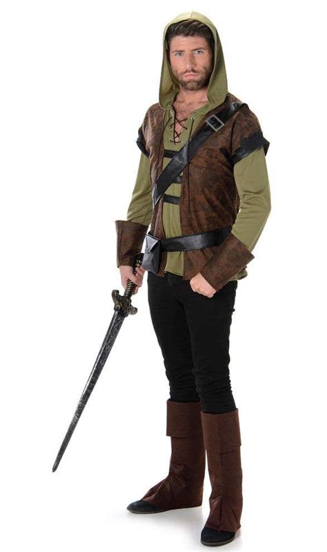 Medieval Robin Hood Mens Costume Robin Hood Fancy Dress Costume