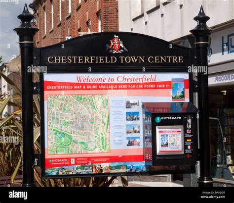 A Welcome To Chesterfield Town Center Map And Information Panel
