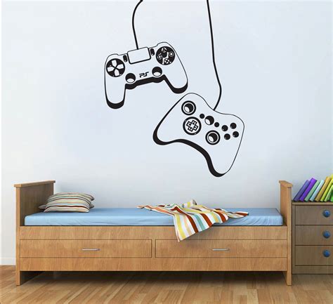 Gamer Wall Decor Custom Controller Decal Video Game Girl Boy Room Ts