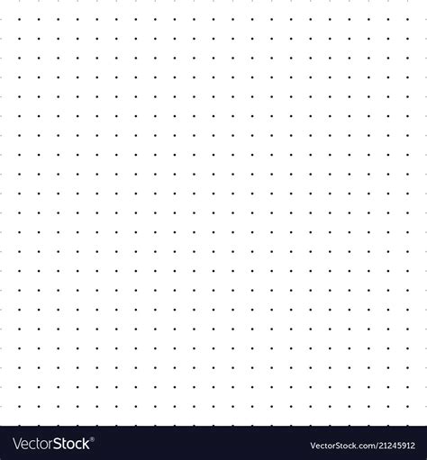 Dotted Grid Seamless Pattern With Dots Royalty Free Vector