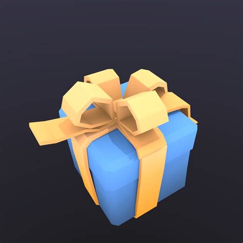 Low Poly Christmas T T Box T Box Packaging Low Poly 3d Models