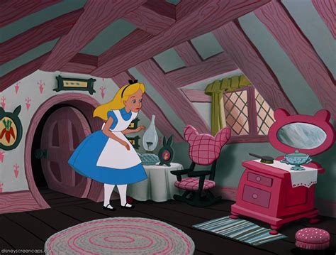 Inside The White Rabbits Cottage In Disneys Alice In Wonderland