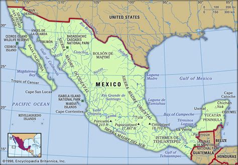 Historic Mexico Map