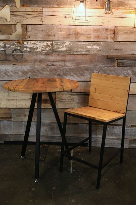Custom Indoor Or Outdoor Rustic Modern Industrial Reclaimed Wood Bar