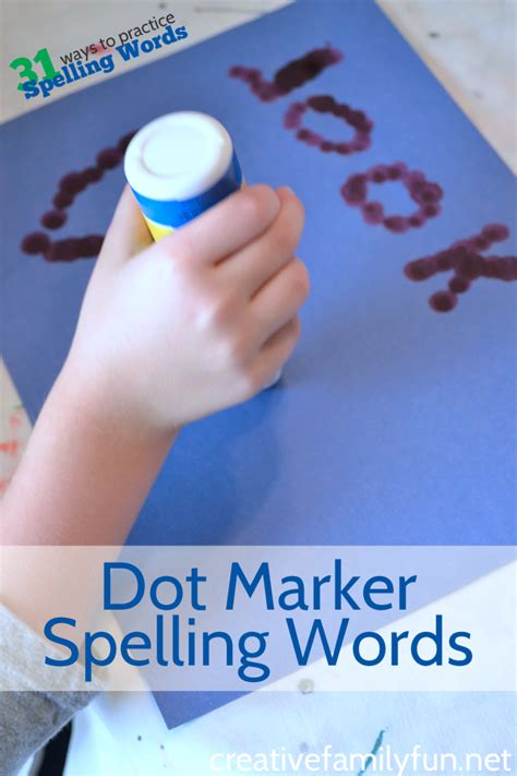 Perfect for any skill level, from novice to expert. Dot Marker Spelling Words - Creative Family Fun