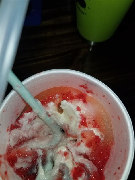 My Strawberry Cream Slush From Sonic Rrestraintfails