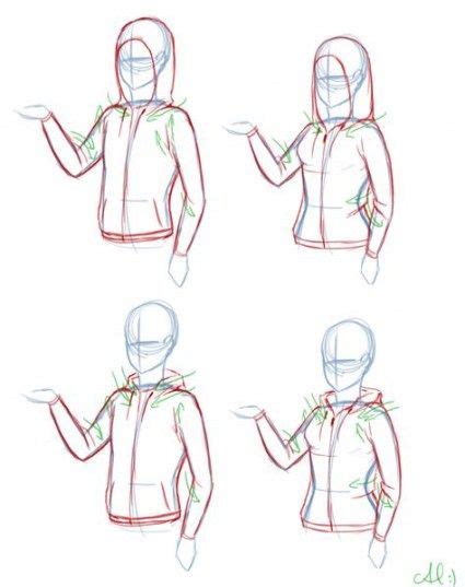 51 Ideas How To Draw Anime Hoodie Sketch Howto Рисование одежды