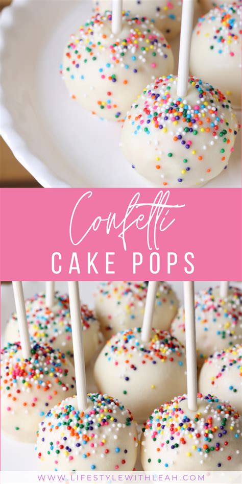Delicious Confetti Cake Pops An Easy And Super Cute Recipe To Make