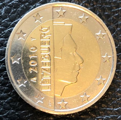 Coin 2 Euro Luxembourg 2010 Granduca Henri Rare Etsy