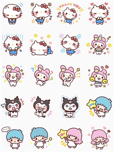 Sanrio Characters Hello Kitty Iphone Wallpaper Kawaii Stickers Cute