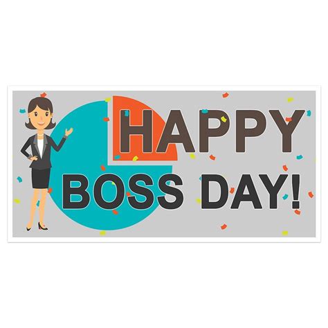 Happy Boss Day Banner Party Backdrop Decoration Handmade