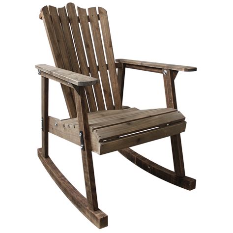 Outdoor Furniture Wooden Rocking Chair Rustic American Country Style