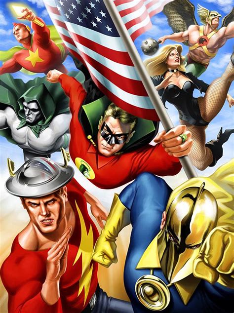 Artwork Golden Age Justice Society By Joetromundo Justice Society