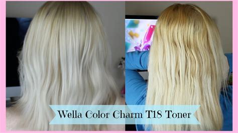 Toning Blonde Hair Wella Color Charm T Toner Youtube
