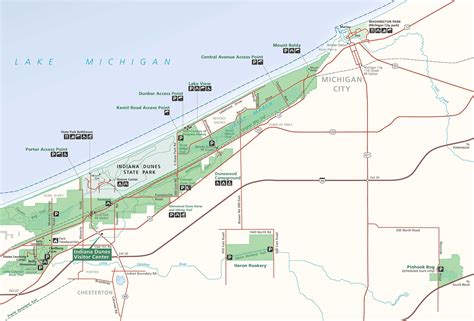 Indiana Dunes State Park Map The World Map
