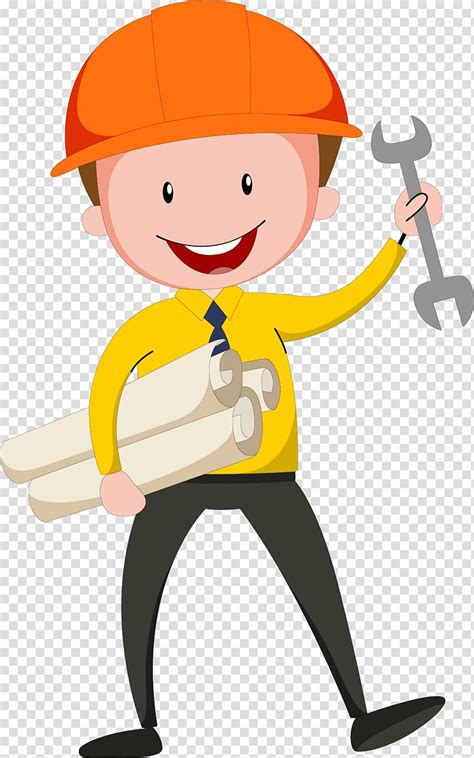 Civil Engineer Working Clipart