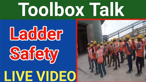 Ladder Safety Toolbox Talk Toolbox Meeting In Hindi Ladder Safety