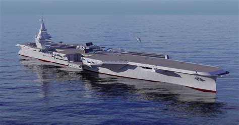 New Render Of The French Navys Pang Aircraft Carrier Project 4096 X