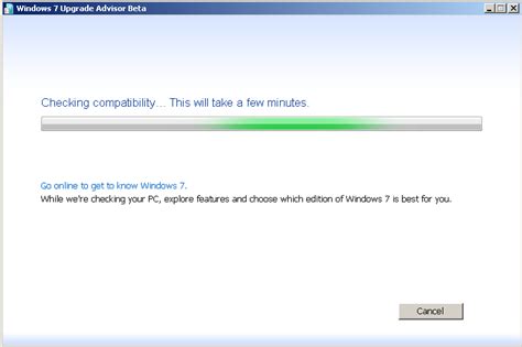 Microsoft Windows 7 Upgrade Advisor Beta Program Download