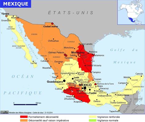 Air france propose au départ de abidjan, de nombreuses destinations vers l'international ainsi que des vols intérieurs. Carte Politique Mexique
