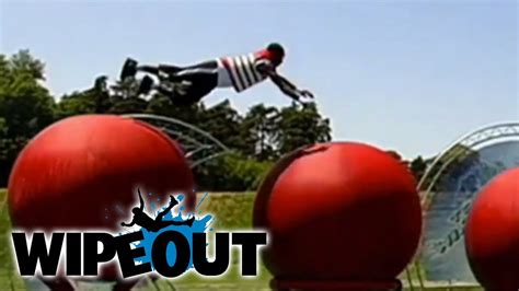 Superman Flies Across The Big Red Balls Wipeout Hd Youtube