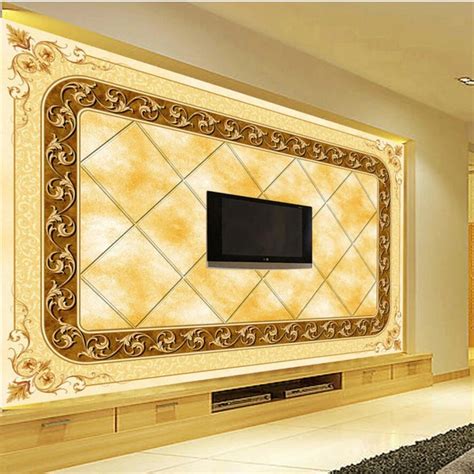 Beibehang Custom Photo Mural Wallpapers 3d European Luxury Modern Tv