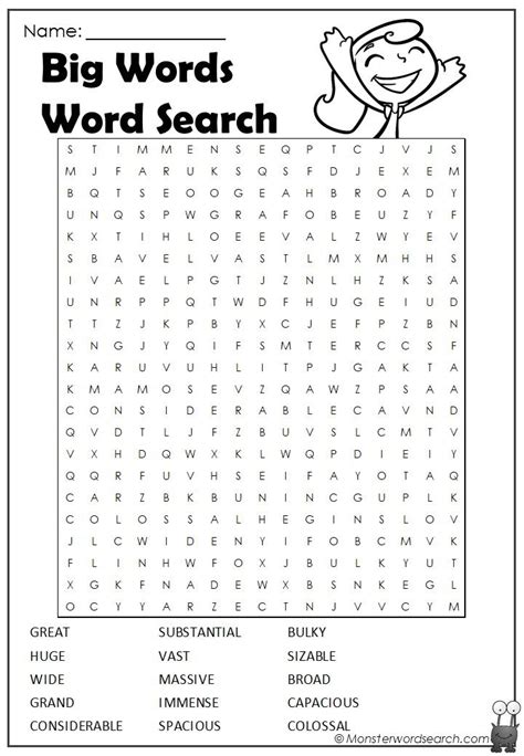Printable Large Word Search Printable Blank World