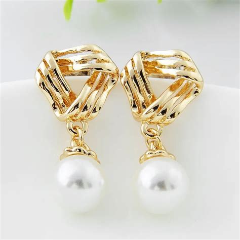 Elegant Imitation Pearl Clip On Earring Non Pierced Earrings For Party Wedding Woman In Clip