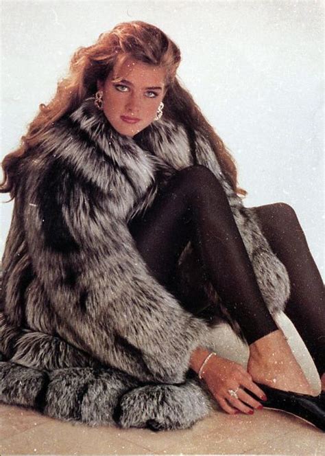 Brooke Shields Brooke Shields Fur Fashion Brooke