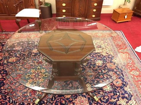 Vintage pennsylvania house end table solid cherry queen anne 1 drawer 2. Pennsylvania House Glass Top Dining Table ⋆ Bohemians ...