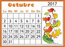 RECURSOS DE EDUCACIÓN INFANTIL: CALENDARIO MES DE OCTUBRE