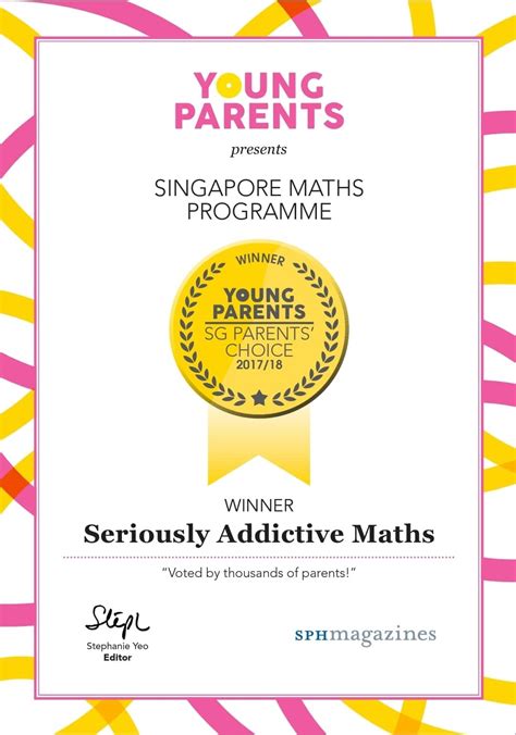 Young Parents Award Seriously Addictive Mathematics