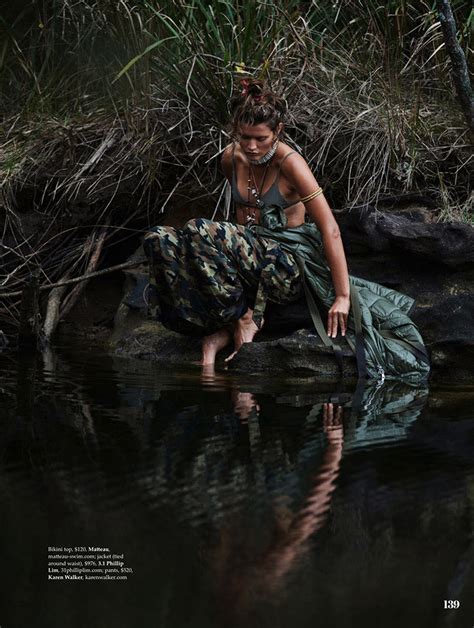 Chloe Lecareux Gets Wild In Gilles Bensimon Images For Elle Australia November Anne Of