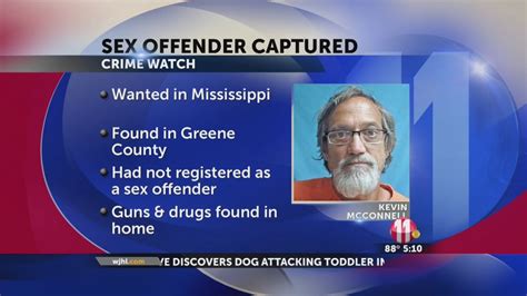 wanted sex offender out of miss arrested in greene county youtube