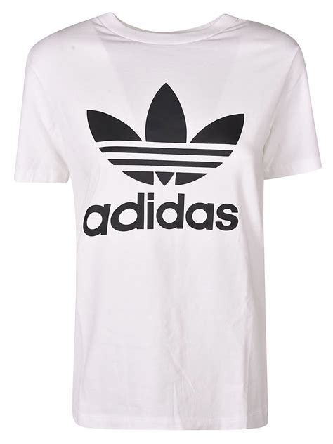 Adidas Adidas Logo Print T Shirt Whiteblack 10871499 Italist